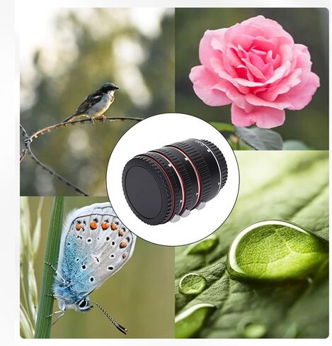 Diyeeni Macro Extension Tube Set for EF EFS Lens DSLR Cameras 13mm 21mm 31mm Extension Tubes with Auto Focus Electronic Contacts for Macro Photography in Kuwait