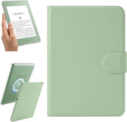 Magnetic Detachable Case for 6" Kindle 11th Gen 2024/2022,Matcha Green in Kuwait