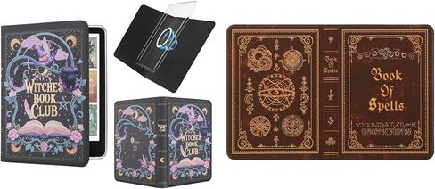 Magnetic Detachable Book Cover Case for 7" Kindle Paperwhite 12th Gen 2024 and Kindle Colorsoft Signature Edition (Magic Cat) Magnetic Replacement Book Cover(Cover Only) in Kuwait