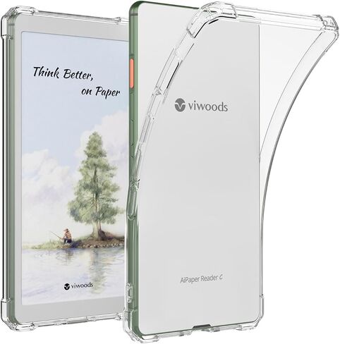 Clear Case for Viwoods AiPaper Reader & AiPaper Reader Colour (6.13",2025 Released) | Scratch-Resistant | Thin & Lightweight | TPU Transparent Flexible Back Shell Cover (Clear) in Kuwait