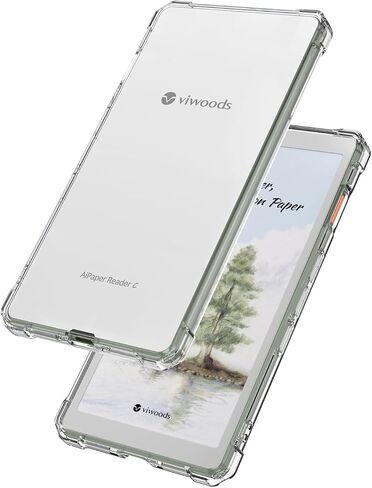 Clear Case for Viwoods AiPaper Reader & AiPaper Reader Colour (6.13",2025 Released) | Scratch-Resistant | Thin & Lightweight | TPU Transparent Flexible Back Shell Cover (Clear) in Kuwait