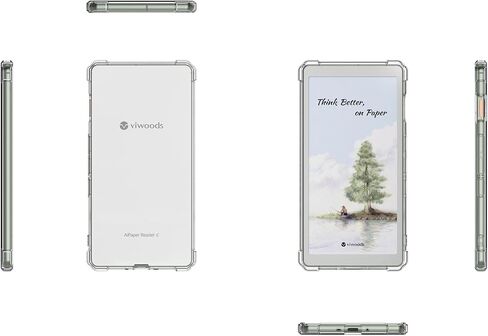 Clear Case for Viwoods AiPaper Reader & AiPaper Reader Colour (6.13",2025 Released) | Scratch-Resistant | Thin & Lightweight | TPU Transparent Flexible Back Shell Cover (Clear) in Kuwait
