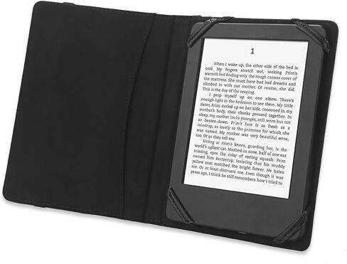 Book Style Pu Leather Case Cover for 6" ebook Reader Case Cover for Sony/kobo/Pocketbook/Nook/tolino 6inch ebook Reader (Black) in Saudi Arabia