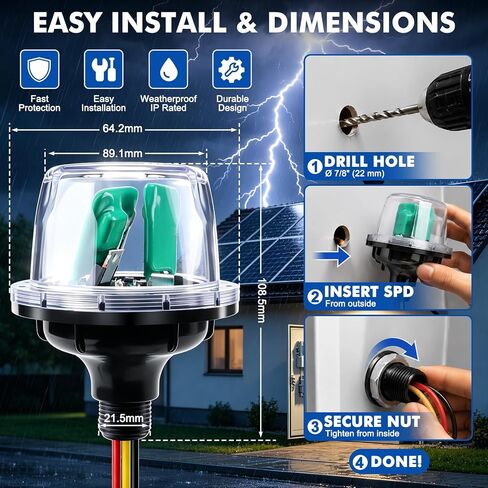MNSPD-600 Solar Surge Protector for Indoor and Outdoor Installation in Kuwait