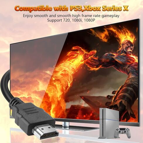HDMI Cable 10 Pack 3ft, 18Gbps High Speed HDMI Braided Cord,1080p@60Hz,Dolby TrueHD,DTS-HD Compatible with Laptop, Monitor, PS3,TV, More in Kuwait