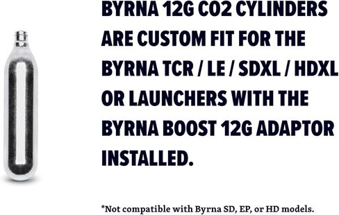 Byrna 12 Gram CO2 + Oiler Cartridges | 10 Count Pack | for Byrna LE/CLXL/HDXL/SDXL and TCR - (9 CO2 + 1 Oiler Cylinders) in Kuwait
