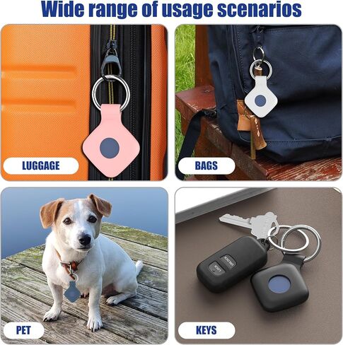 DDJ Silicone Case for UGREEN Tracker Tags with Keychain, 4-Pack in Saudi Arabia