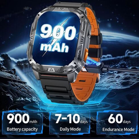 Military Smart Watch for Men with Flashlight (Answer/Make Calls) in Kuwait