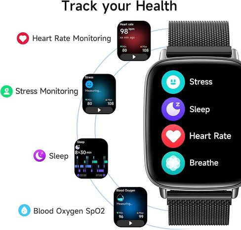 aeac Smart Watch for Women, 1.85" HD Smartwatch Answer/Make Calls in Kuwait