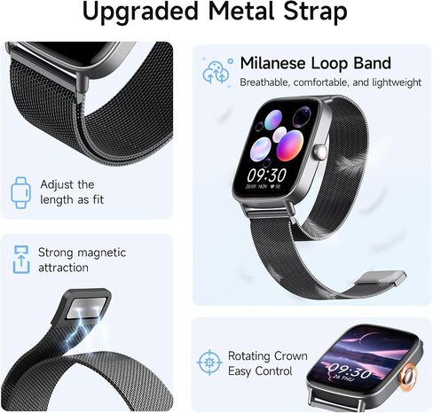 aeac Smart Watch for Women, 1.85" HD Smartwatch Answer/Make Calls in Kuwait