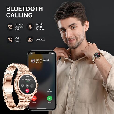 2026 Luxury Smart Watch for Men, Rotating Dial (Axe-Cut Bezel) Smartwatch, 1.32" AMOLED Display, Heart Rate, Blood Pressure, SpO2, Sleep Monitor, Stainless Steel Build, Compatible Android and iOS in Kuwait