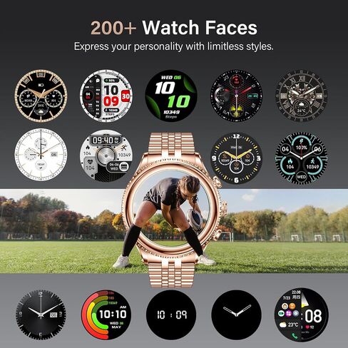2026 Luxury Smart Watch for Men, Rotating Dial (Axe-Cut Bezel) Smartwatch, 1.32" AMOLED Display, Heart Rate, Blood Pressure, SpO2, Sleep Monitor, Stainless Steel Build, Compatible Android and iOS in Kuwait