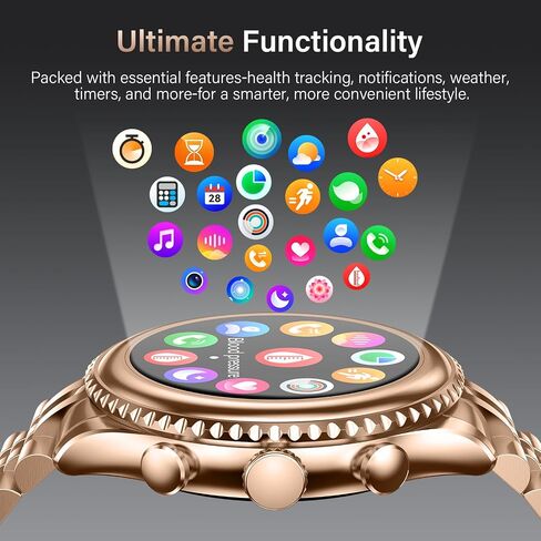 2026 Luxury Smart Watch for Men, Rotating Dial (Axe-Cut Bezel) Smartwatch, 1.32" AMOLED Display, Heart Rate, Blood Pressure, SpO2, Sleep Monitor, Stainless Steel Build, Compatible Android and iOS in Kuwait