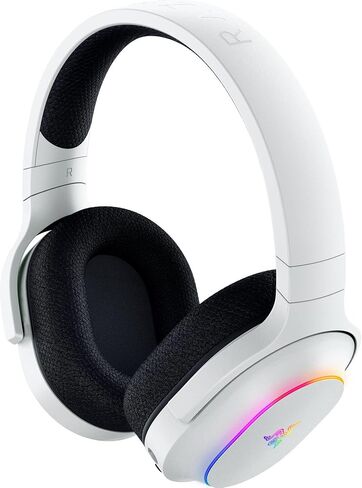 Razer Barracuda X Chroma Wireless Gaming Headset: 2.4GHz Wireless & Bluetooth - Lightweight - Chroma RGB - 40mm Drivers - 70 Hr Battery - for PC, Mac, PS5, Switch, Smartphone - White (Renewed) in Kuwait