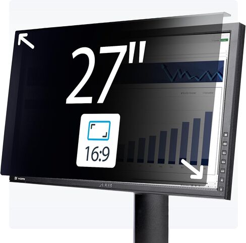 StarTech 24in 16:9 Computer Monitor Privacy Screen, Hanging Acrylic Filter in Saudi Arabia