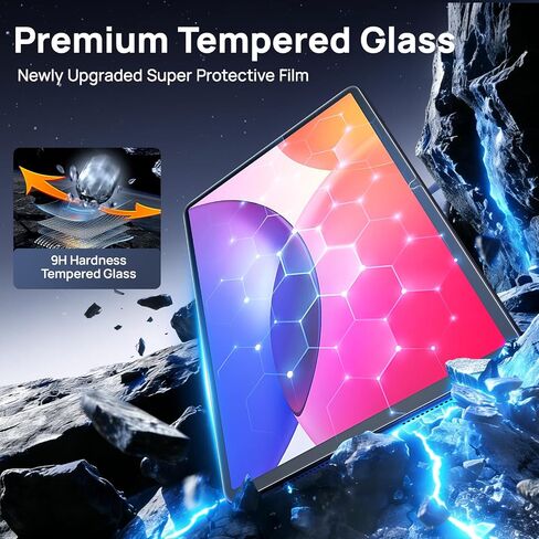 Gerutek Screen Protector 2 Pack for TCL Tab A1Plus 12.2 inch 2026 Tempered Glass Film, HD Clear, 9h Hardness, Anti Scratch For TCL Tab A1Plus 12.2" in Kuwait