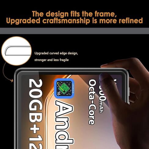 Hianjoo 2-Pack Screen Protector Compatible with SHARECLOUD P10_T / P10C / Frameflow P10_A Tablet 10.1 inch, Tempered Glass [HD Clarity] [9 Hardness] [Anti-Scratch] [Easy Installation] [9.25" x 6.06", 235mm x 154mm] in Kuwait
