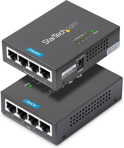 StarTech 4-Port Multi-Gigabit PoE++ Injector, 5/2.5/1G, NBASE-T, TAA in Kuwait