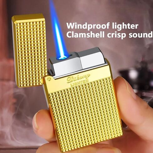 Butane Lighter Windproof Lighter, Cool Great Gift Idea for Men (Butane Gas Not Included) in Kuwait