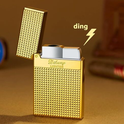 Butane Lighter Windproof Lighter, Cool Great Gift Idea for Men (Butane Gas Not Included) in Kuwait