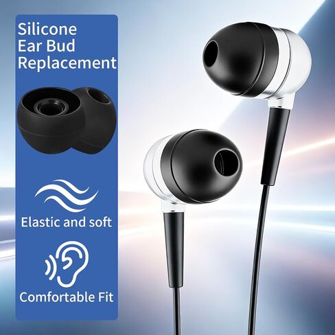 24 Pairs Silicone Ear Bud Replacement Tips,Earbud Tips Covers S/M/L Sizes in Kuwait