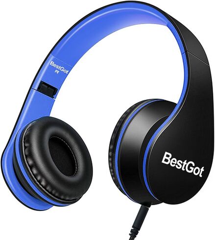Kids Headphones for Kids with Removable Cord volume Limited 95dB B/Red in Kuwait