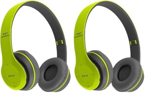 Upgraded Hybrid Active Headphones with Transparent Modes Playtime Wireless Bluetooth with Mic Deep Bass Soft-Earpads Fast Charging-Green in Saudi Arabia