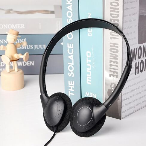 30 Pack Headphones Bulk for Classroom Wired On Ear for School Black in Kuwait