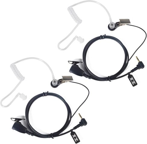 1Pin 2.5mm Walkie Talkie Clear Acoustic Tube Earpiece with PTT 2Pack in Kuwait