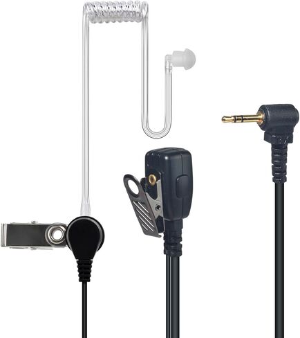 1Pin 2.5mm Walkie Talkie Clear Acoustic Tube Earpiece with PTT 2Pack in Kuwait