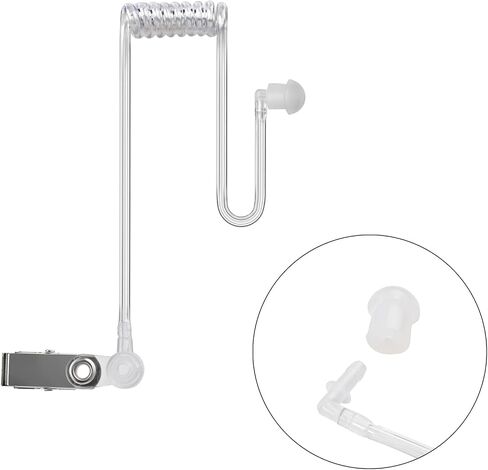 1Pin 2.5mm Walkie Talkie Clear Acoustic Tube Earpiece with PTT 2Pack in Kuwait