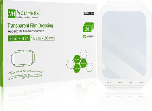 NeuHeils Extra Large Transparent Film Dressing 6"x8", 20 Pack in Kuwait