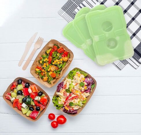 Healthy Packers Ice Packs for Lunch Boxes, Slim Cooler Ice Packs, 4 Pack in Kuwait