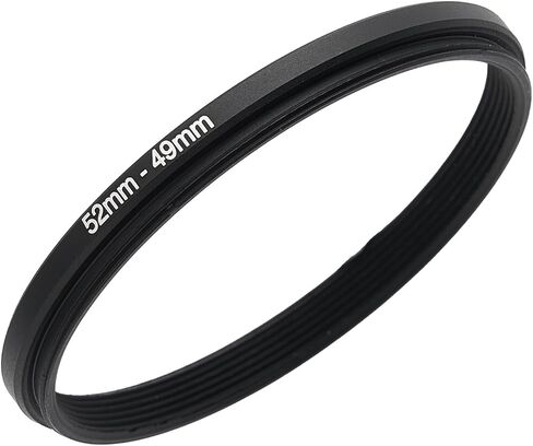 GZNLY 52mm to 49mm Step-up Adapter Rings Filter Adapter Black Metal Step Down Filter Ring Adapter Compatible with All Brand UV CPL ND Camera Lens Filter Stepping Rings (52mm-49mm) in Kuwait