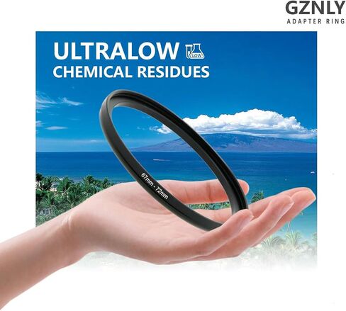 GZNLY 52mm to 49mm Step-up Adapter Rings Filter Adapter Black Metal Step Down Filter Ring Adapter Compatible with All Brand UV CPL ND Camera Lens Filter Stepping Rings (52mm-49mm) in Kuwait