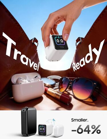 Smart Display Charger,USB C Charger Block with 6.6FT USB-C Cable,45W Max GaN Phone Charger 90° Foldable Plug,Smart Recognition,Care Mode,Real-Time Display for iPhone 17/16/15 & iPad Pro Series in Kuwait