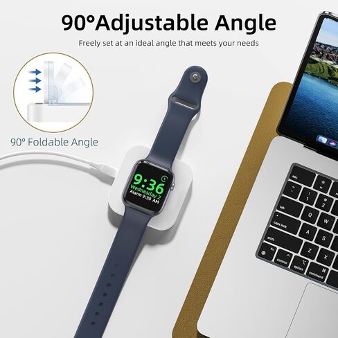 𝟐𝟎𝟐𝟔 𝐔𝐩𝐠𝐫𝐚𝐝𝐞𝐝 for Apple Watch Charger Stand with USB C Cord in Kuwait
