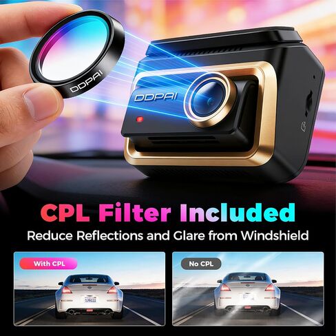 DDPAI Z90 Master 3-Channel 4K Dash Cam CPL Included with 4G LTE Module in Kuwait