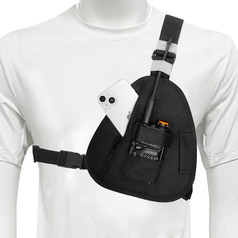 Radio Chest Harness Adjustable Single Two Way Radio Holster in Kuwait