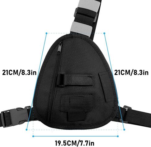 Radio Chest Harness Adjustable Single Two Way Radio Holster in Kuwait