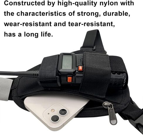 Radio Chest Harness Adjustable Single Two Way Radio Holster in Kuwait