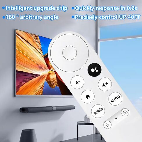 New Upgrade Voice Remote for Google Chromecast 4k Snow/HD TV, Replacement Remote Control for G9N9N, GA01920-US, GA01409-US, GA01923-US, GA01919-US in Kuwait
