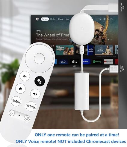 New Upgrade Voice Remote for Google Chromecast 4k Snow/HD TV, Replacement Remote Control for G9N9N, GA01920-US, GA01409-US, GA01923-US, GA01919-US in Kuwait