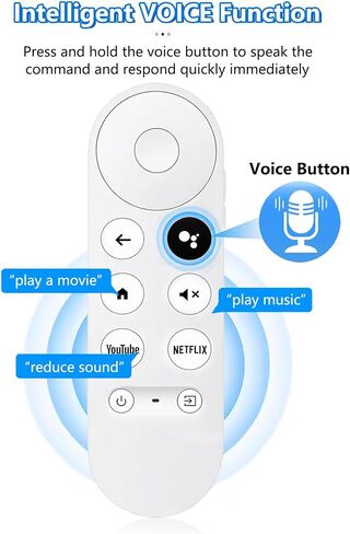 New Upgrade Voice Remote for Google Chromecast 4k Snow/HD TV, Replacement Remote Control for G9N9N, GA01920-US, GA01409-US, GA01923-US, GA01919-US in Kuwait