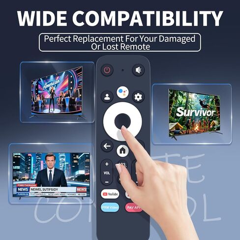 GTV-Remote-S Replacement Remote Control for Element Google TV Streaming Media Player, Voice Search, Compatible Models E650AE65G E650AE55G E450AD70G etc. in Kuwait