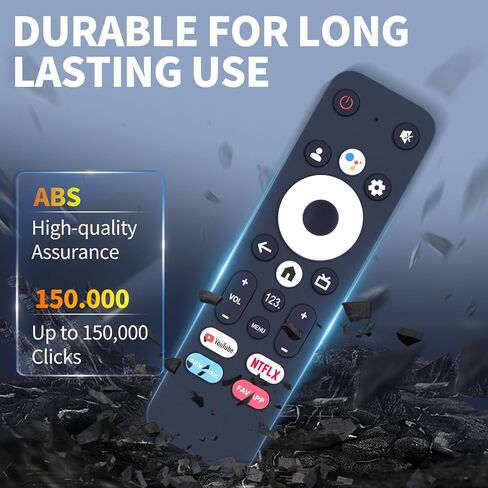 GTV-Remote-S Replacement Remote Control for Element Google TV Streaming Media Player, Voice Search, Compatible Models E650AE65G E650AE55G E450AD70G etc. in Kuwait