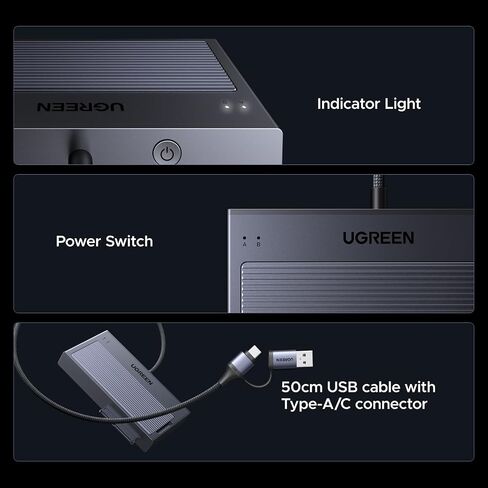 UGREEN 2-in-1 M.2 NVMe SSD Enclosure and SATA Hard Drive Adapter in Kuwait
