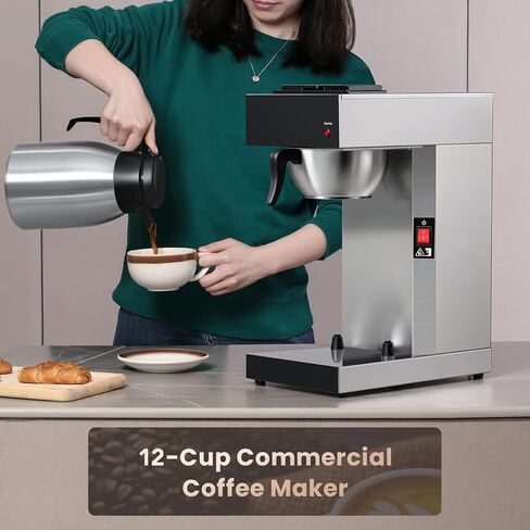 SYBO 12-Cup Commercial Coffee Maker with 74oz Thermal Carafe in Saudi Arabia