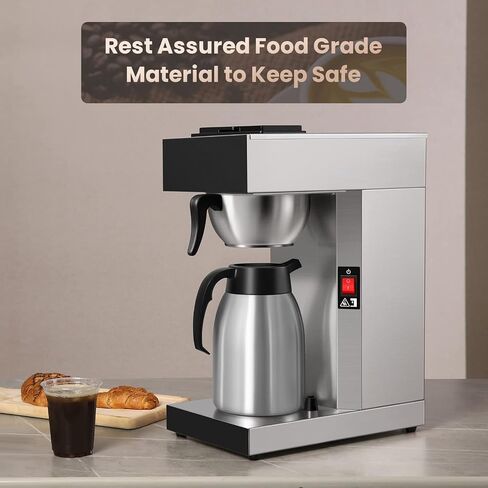 SYBO 12-Cup Commercial Coffee Maker with 74oz Thermal Carafe in Saudi Arabia