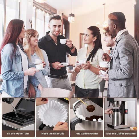 SYBO 12-Cup Commercial Coffee Maker with 74oz Thermal Carafe in Saudi Arabia